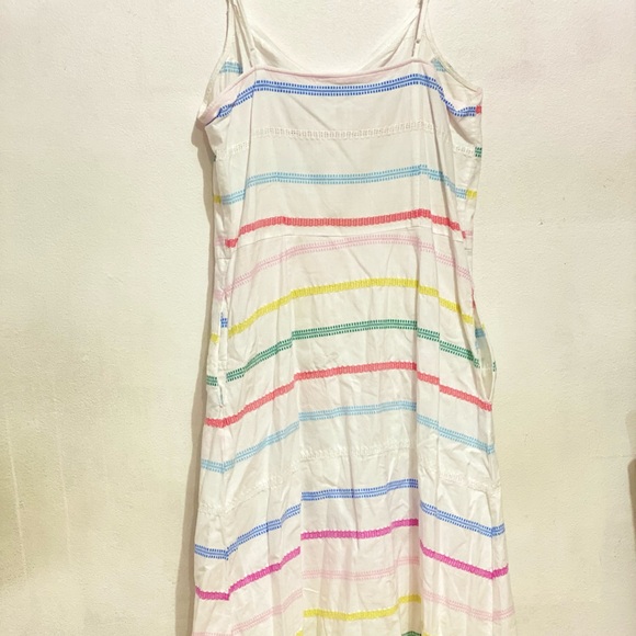 White Midi Dress with pockets - Picture 4 of 4